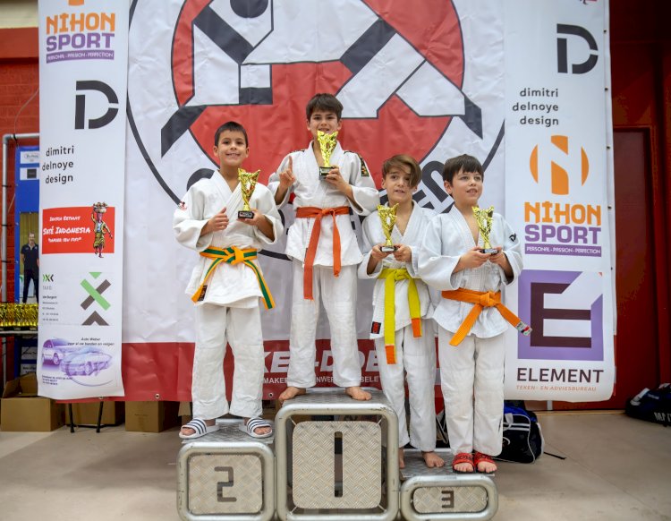 Minik judocu Abdülhakim Yağar Geleen turnuvasında altınla zirveye çıktı