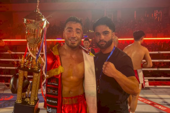 Tilburglu kickboks şampiyonu Tayfun Özcan, Çin’de zafer kazandı