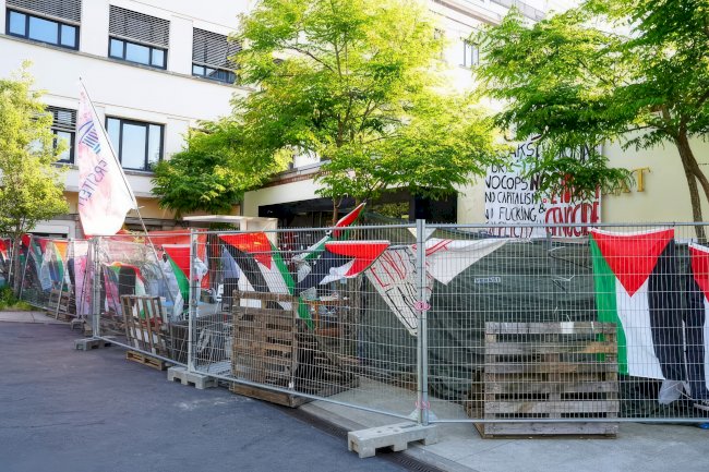 UGent’te Filistin eylemi: “Geri döndük, boykot olana kadar durmayacağız”