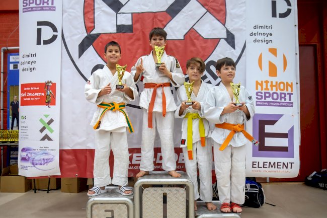 Minik judocu Abdülhakim Yağar Geleen turnuvasında altınla zirveye çıktı