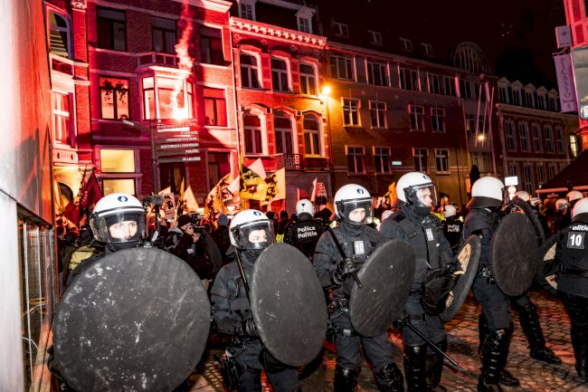 Leuven’de sağ ve sol gruplar karşı karşıya geldi: 20 kişi gözaltına alındı