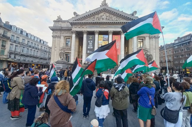 Brüksel'de Gazze İçin Toplandılar 