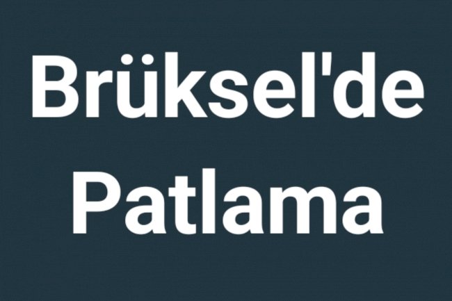 Brüksel'de Patlama