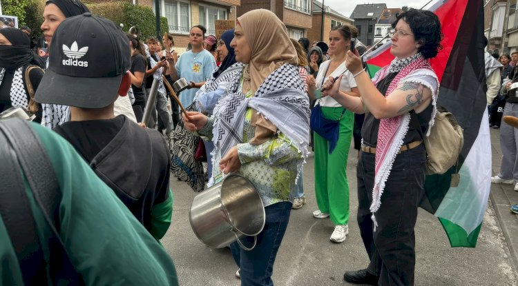 Brüksel’de 300 kişilik ‘Tencere-Tava’ Eylemi: “Gazze’deki açlığa karşı sessiz kalmayacağız”