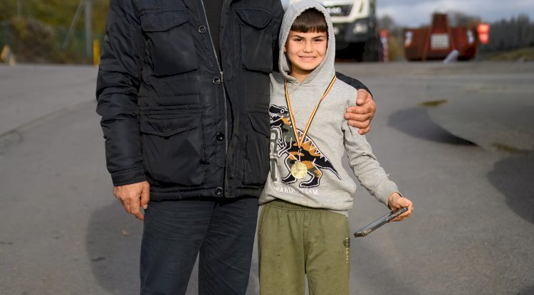 Minik judocu Abdülhakim Yağar, Yozgatlılar Derneği Başkanı Zeki Yarol'le buluştu: "Başarı yolları sohbeti"