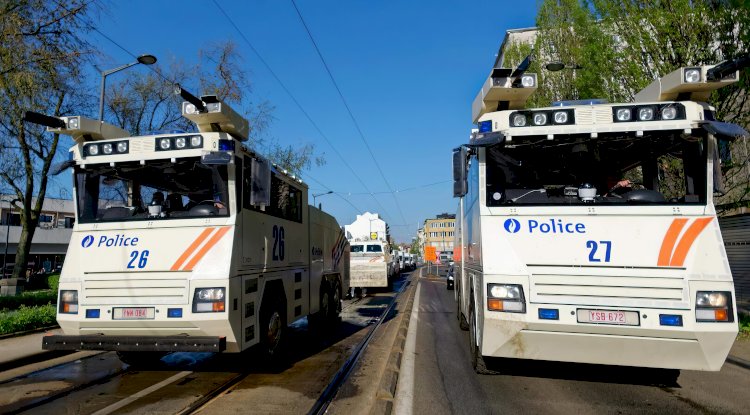 Belçika’da polis taktikleri tartışmaya neden oluyor: Su topu (TOMA) kullanımı rekor seviyeye ulaştı