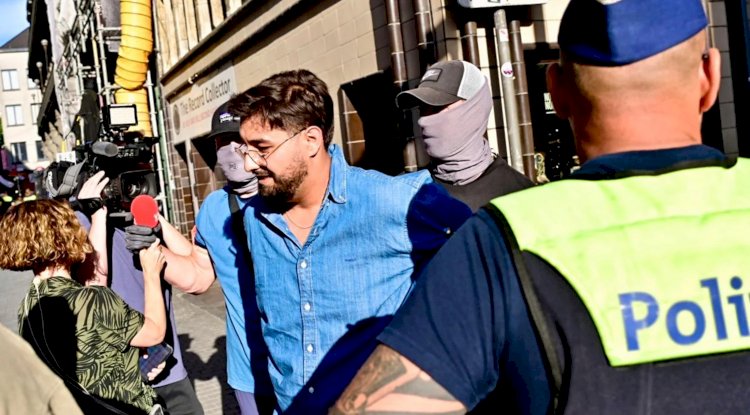 Anvers'te Filistin gösterisinde gerginlik: Yeşiller Partisi lideri Aimen Horch gözaltına alındı