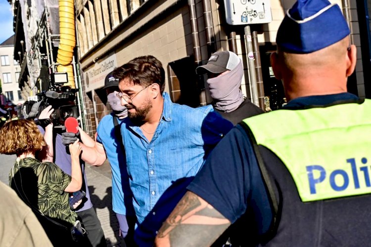 Anvers'te Filistin gösterisinde gerginlik: Yeşiller Partisi lideri Aimen Horch gözaltına alındı