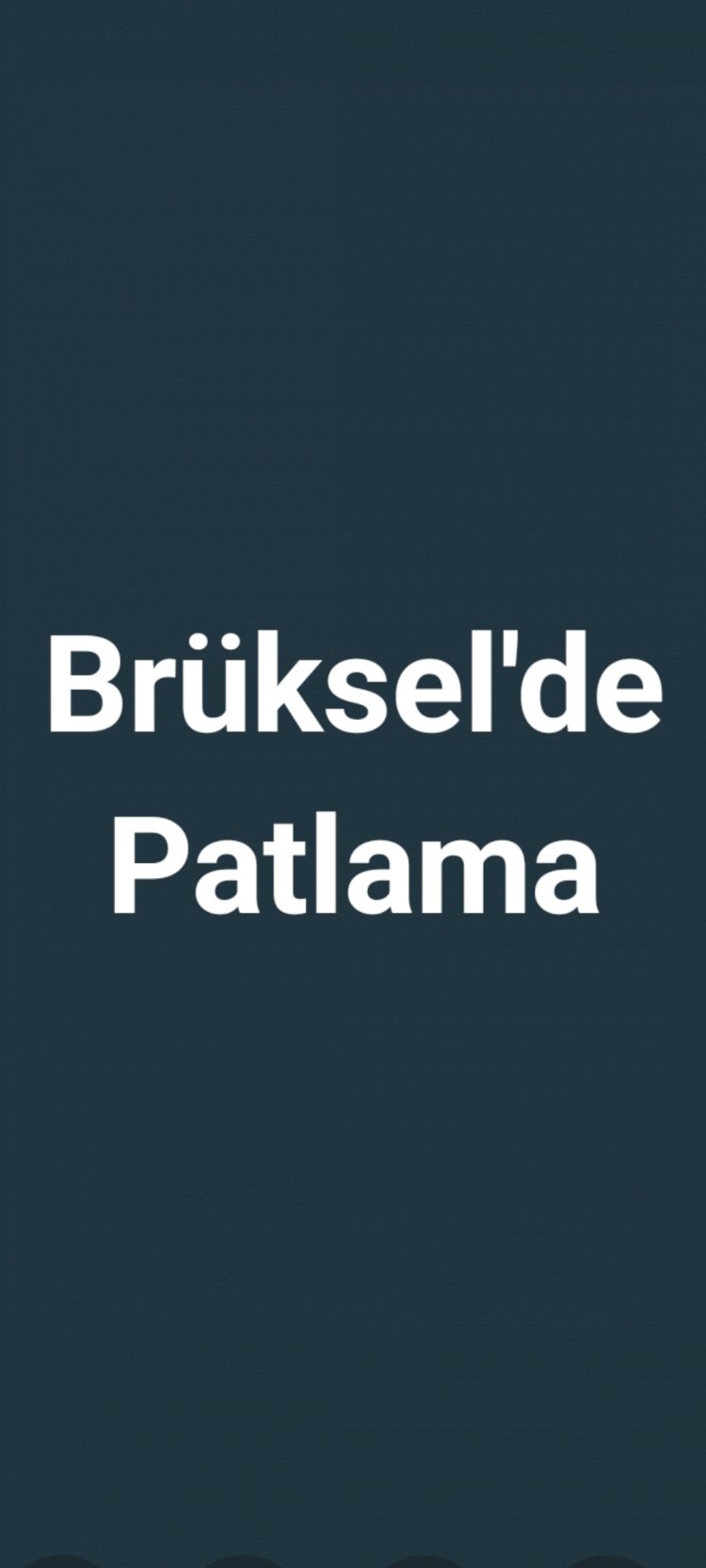 Brüksel'de Patlama